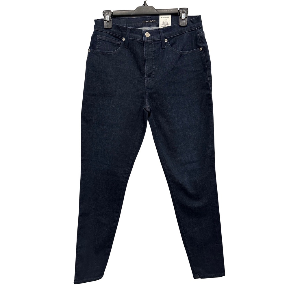 NEW Lucky Brand Ava Sculpt-Ed Mid Rise Skinny Jeans Talladega Dark Wash 12 31 R